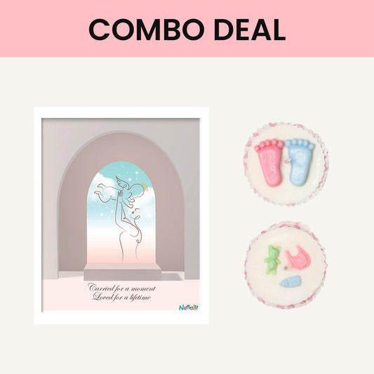 Baby in Heaven Wall Art + Candle Set