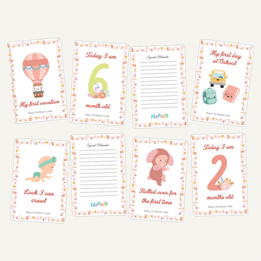 Baby's First Bloom Milestone Cards