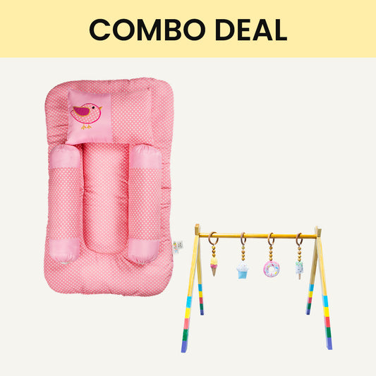 Mattress Set + Playgym with Rattles