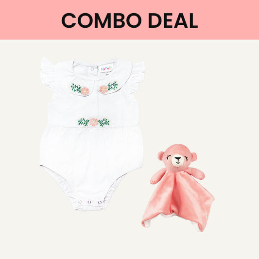 Baby Romper + Security Toy